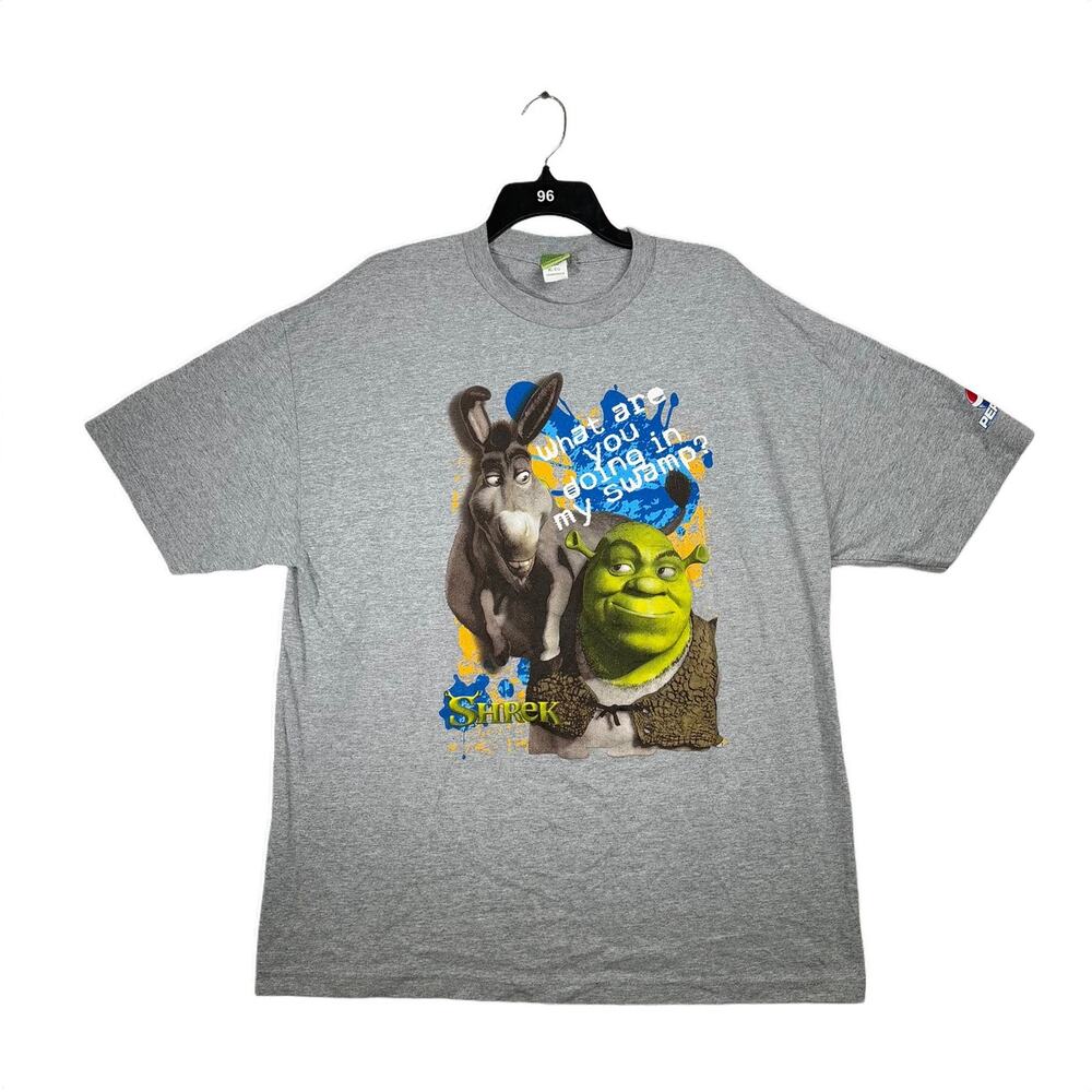 Vintage 2004 Disney Dreamworks Shrek 2 Movie Promo T Shirt Pepsi XL